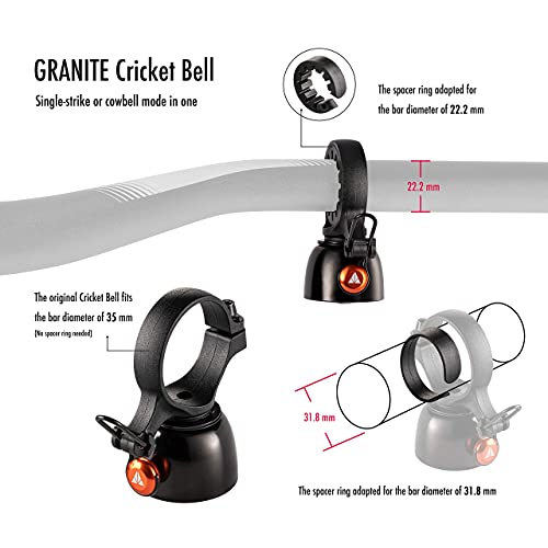 Granite-Design Cricket Bell  Black