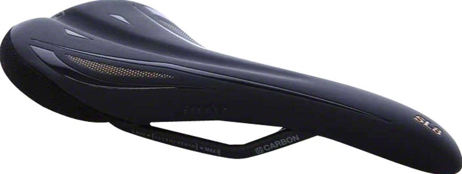WTB SL8 Carbon Saddle: Carbon Rails, Black/Gold