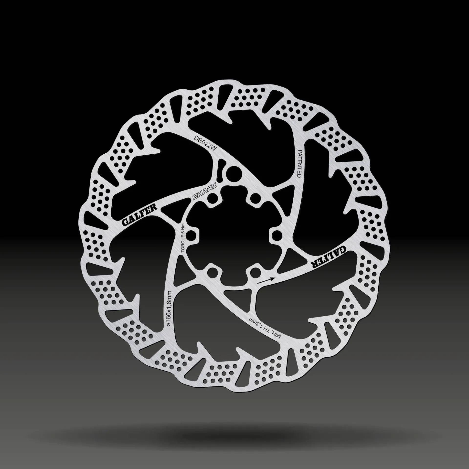 [DB022W] Disco freno Shark - 160x1,8 mm - 6 fori