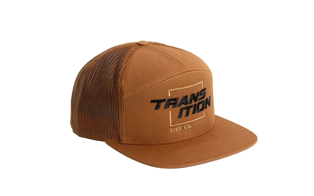 [007.25824] 7 Panel Hat: TR Stack Square (Caramel)