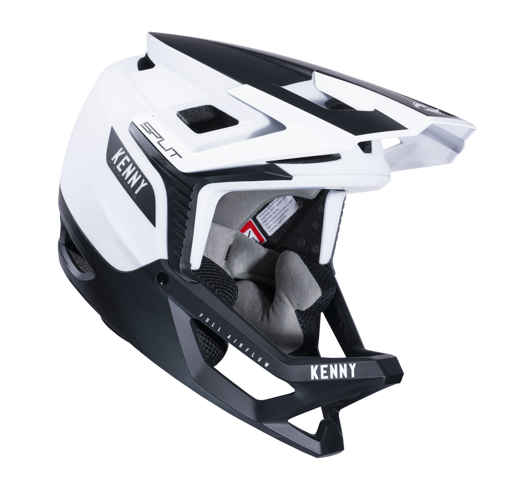 [232-3007050-5400] Casco Split - Solid White Black (S)