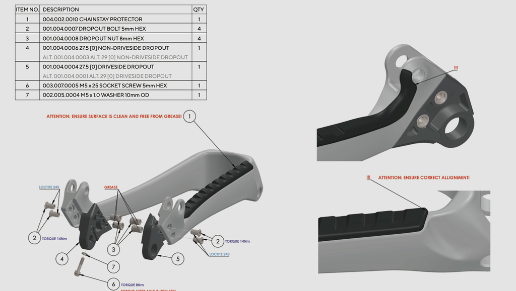 Supernought Chainstay Protector