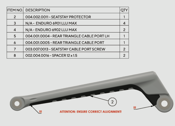 Druid & Dreadnought Seatstay Protector