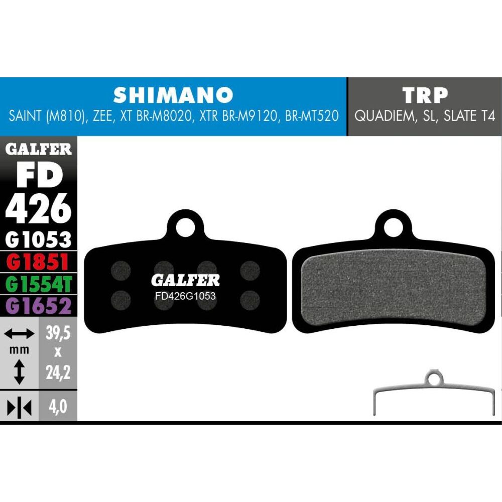 [FD426P1053] Pastiglie freno Galfer - G1053 - 30Set - SHIMANO / TRP